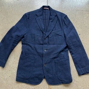 Apolis Indigo Blazer, L (fits Medium), Indigo Navy